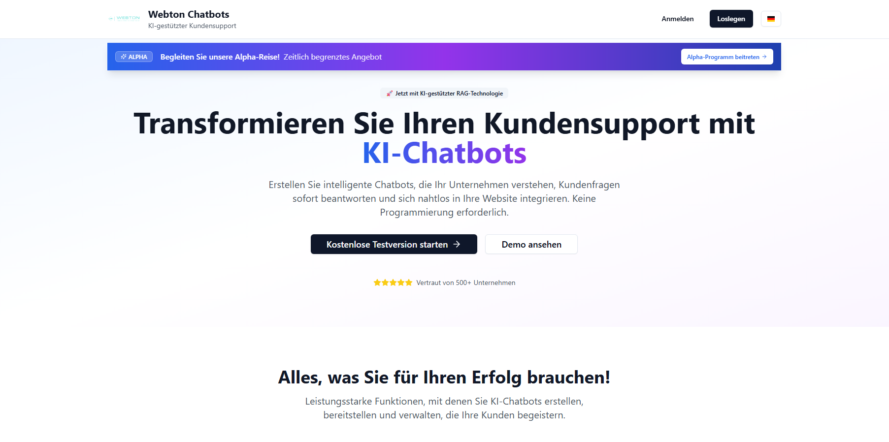Webton Chatbots – KI-gestützte Kundenkommunikation